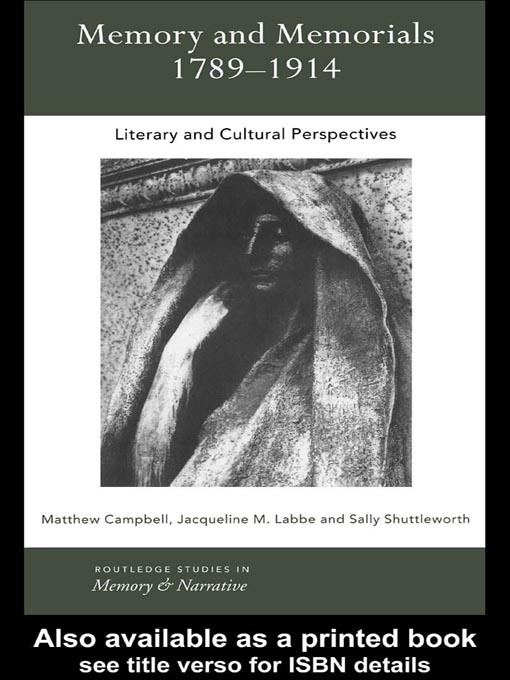 Cover image for Memory and Memorials, 1789-1914